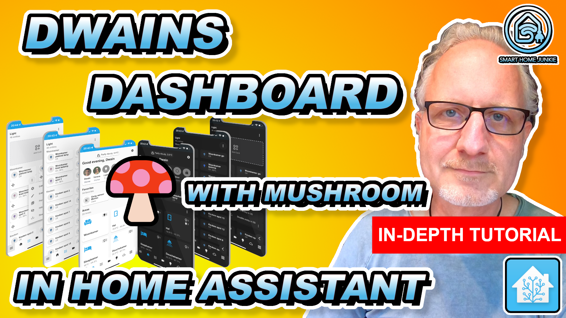 Dwains Dashboard with Mushroom Cards –  How to set up – In-depth Tutorial