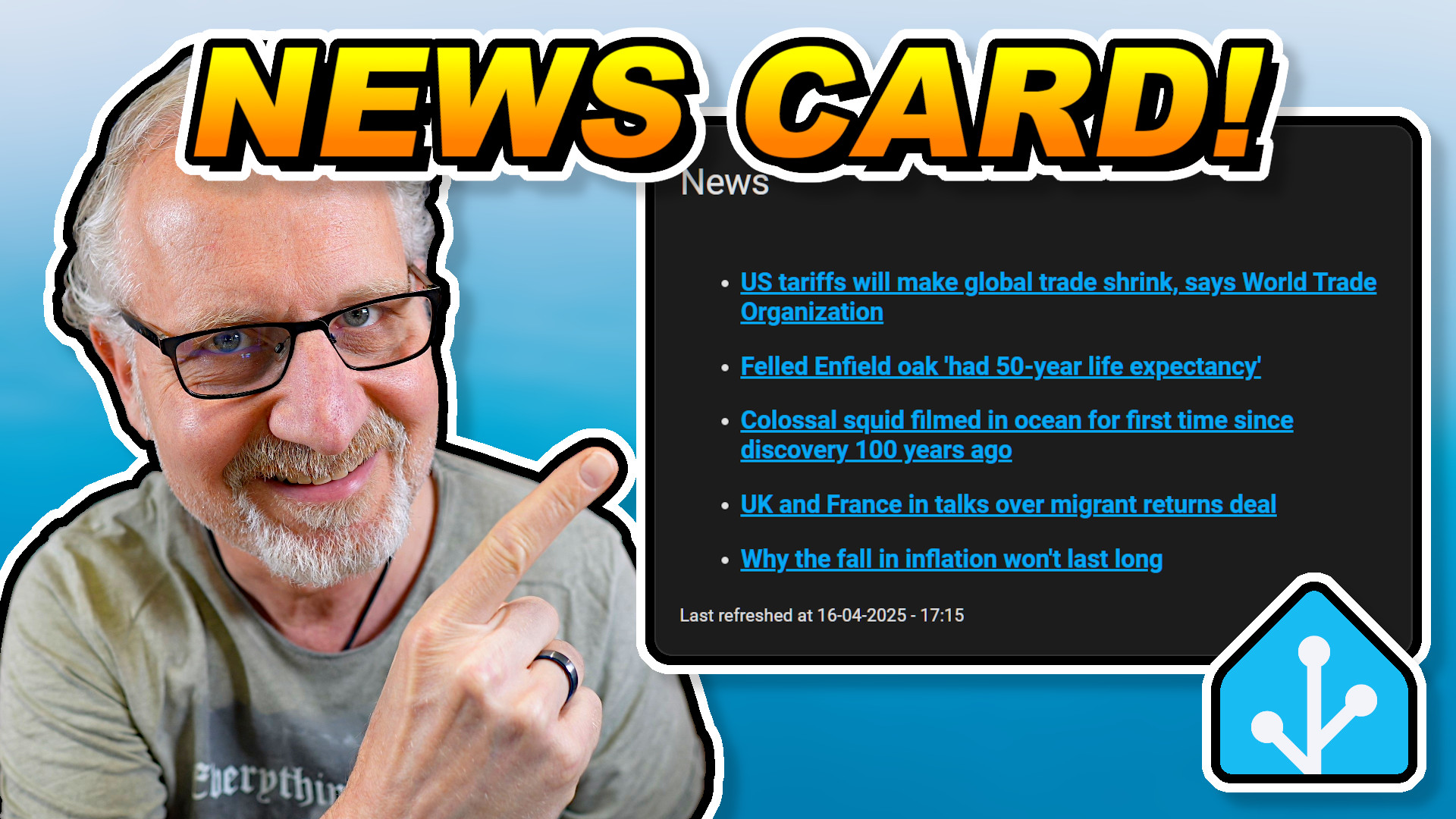 Show RSS News feeds on your Dashboard in Home Assistant!